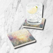 Christliche farbenfrohe Wildblumen Wasserfarben Ve Steinuntersetzer