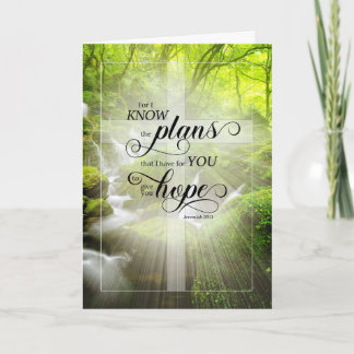 Christliche Farewell Creek Scripte Jeremiah Card Karte