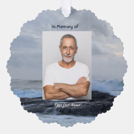 Christliche Feier Leben Sake Storm Ozean Ornament Karte