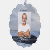 Christliche Feier Leben Sake Storm Ozean Ornament Karte (Links)