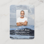 Christliche Feier Leben Sake Storm Ozean Visitenkarte (Vorderseite)