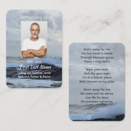 Christliche Feier Leben Sake Storm Ozean Visitenkarte