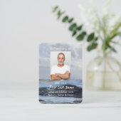 Christliche Feier Leben Sake Storm Ozean Visitenkarte (Stehend Vorderseite)