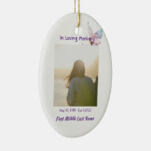 Christliche Feier Lebenserinnerung Schmetterling Keramik Ornament (Rechts)