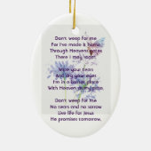 Christliche Feier Lebenserinnerung Schmetterling Keramik Ornament (Hinten)