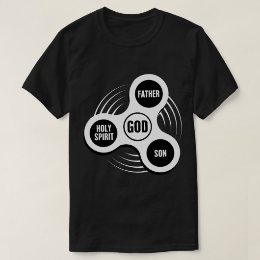 Christliche Fidget-Spinner T-Shirt (Design vorne)