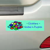 Christliche Fisch-Symbole - Regenbogen-Schule - Autoaufkleber (Auf Auto)