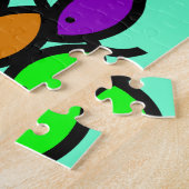 Christliche Fisch-Symbole - Regenbogen-Schule - Puzzle (Seite)