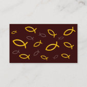 Christliche Fische | Inspirational Visitenkarte (Rückseite)