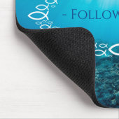 Christliche Fische | Jesus folgen Mousepad (Ecke)
