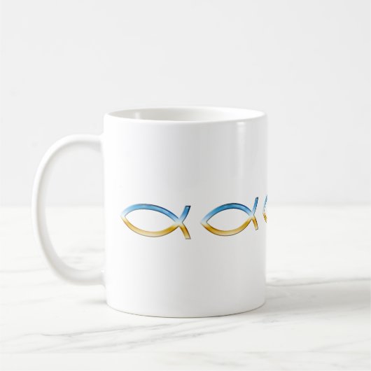 Christliche Fische - Tasse (Links)