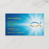 Christliche Fische Visitenkarte (Rückseite)