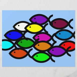 Christliche Fischzeichen - Regenbogenschule -
