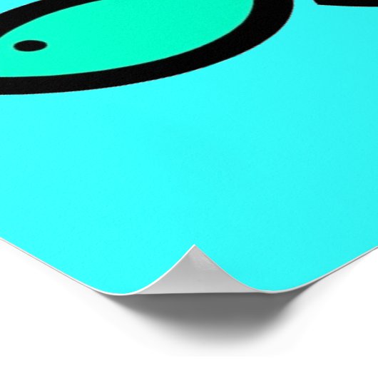 Christliche Fischzeichen - Regenbogenschule - Poster (Ecke)