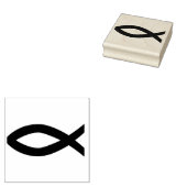 CHRISTLICHE FISH-SYMBOL-RUBBER-BRIEFMARKE GUMMISTEMPEL (Stempel)