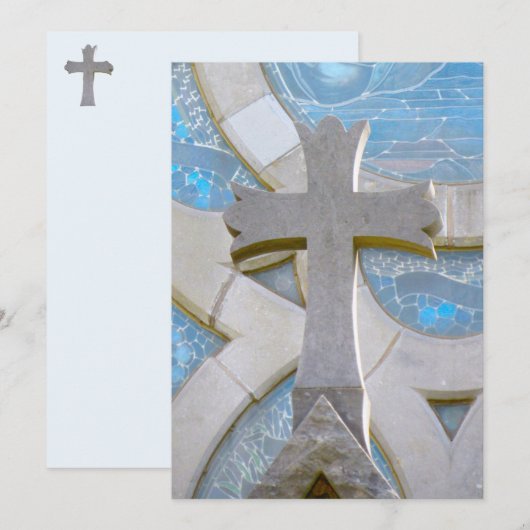 Christliche Flachkarte (Vorne/Hinten)