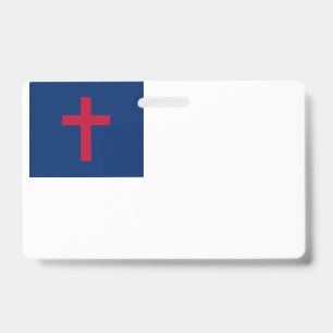Christliche Flagge Abzeichen Ausweis