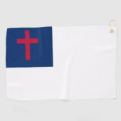 Christliche Flagge Golf Handtuch (Horizontal)
