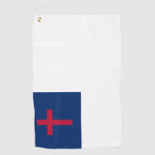 Christliche Flagge Golf Handtuch (Vorderseite)