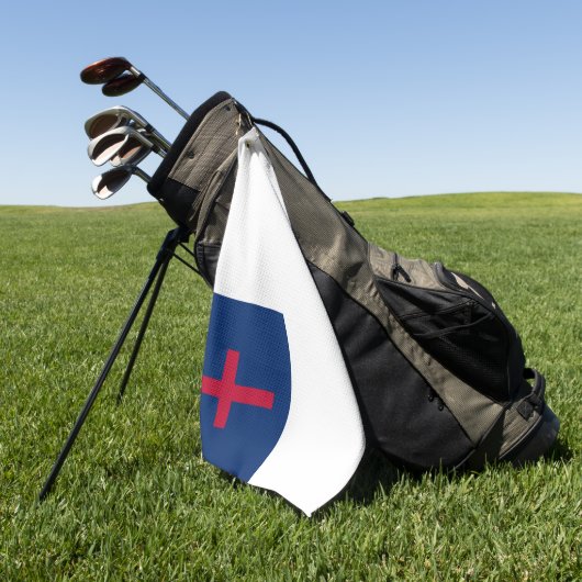 Christliche Flagge Golf Handtuch (Gras)
