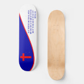Christliche Flagge inspiriert Skateboard (Vorderseite)