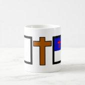 Christliche Flagge Kaffeetasse (Mittel)