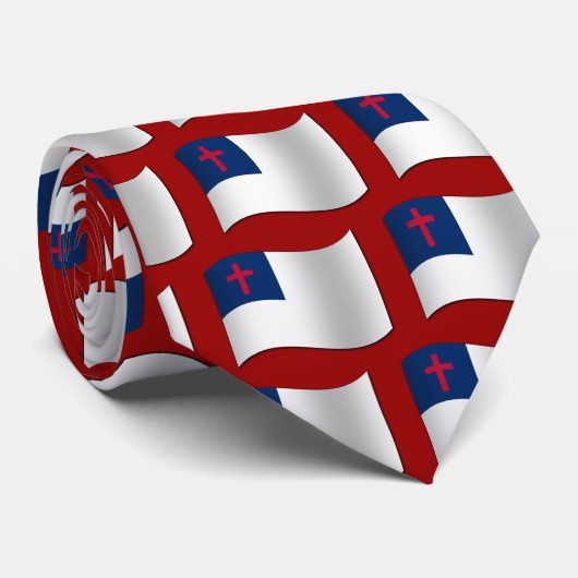 Christliche Flagge Krawatte (Gerollt)