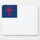 Christliche Flagge Mousepad (Vorne)