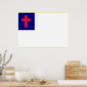 Christliche Flagge Poster (Küche)