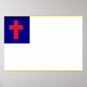 Christliche Flagge Poster (Vorne)