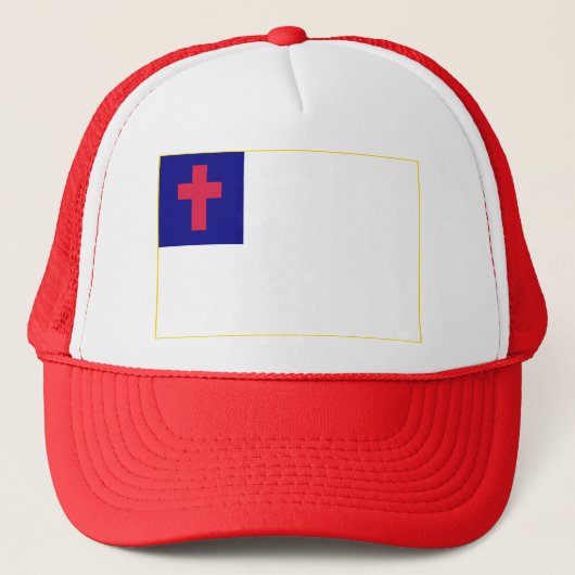 Christliche Flagge Truckerkappe (Vorderseite)