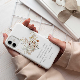 Christliche florale Art Isaiah 40:8 Fall Case-Mate iPhone Hülle