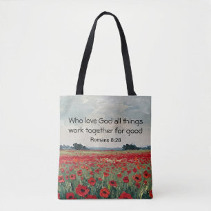 Christliche florale inspirierende Geschenktasche Tasche
