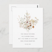 Christliche Florentiner Kunst Isaiah 40:8 Postkart Postkarte (Vorne/Hinten)