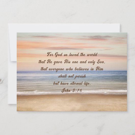 Christliche Förderungs-Scripting-Flachkarten Einladung (Vorderseite)