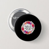 Christliche Frau Bibelvers Jesus Größer ist Er Button (Vorne & Hinten)