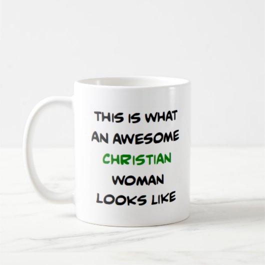 christliche Frau, großartig Kaffeetasse (Links)
