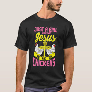 Christliche Frau Hinterhof-Hühnerliebhaberin T-Shirt