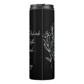 Christliche Frauen des Bibelblumendesigns Thermosbecher (Rückseite)