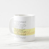 Christliche Freude Kaffeetasse (Vorderseite Links)