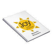 Christliche FREUDE KOMMT AM MORGEN Personalisiert Notizblock (Rechte Seite)