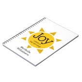 Christliche FREUDE KOMMT AM MORGEN Personalisiert Notizblock (Linke Seite)