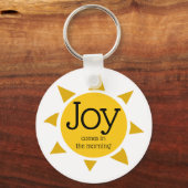 Christliche FREUDE KOMMT AM MORGENPALM 30:5 Schlüsselanhänger (Vorderseite)