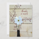 Christliche Freundschaft Dankeschön Card Rustikale Dankeskarte (Vorderseite)