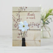 Christliche Freundschaft Dankeschön Card Rustikale Dankeskarte (Stehend Vorderseite)