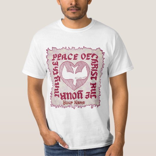 Christliche Frieden Christi T-Shirt (Vorderseite)