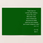 Christliche frohe Weihnachtsbaumkarte Folienkarte (Innenseite)