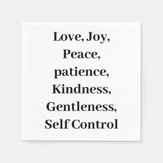 Christliche Frucht Serviette (Vorderseite)