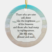 Christliche Führung des Weihnachtsmannes Keramikornament (Vorne)