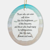 Christliche Führung des Weihnachtsmannes Keramikornament (Links)